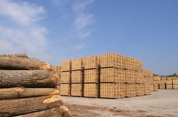 Wooden packing crates production